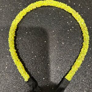 Neon yellow glitter ✨ headband